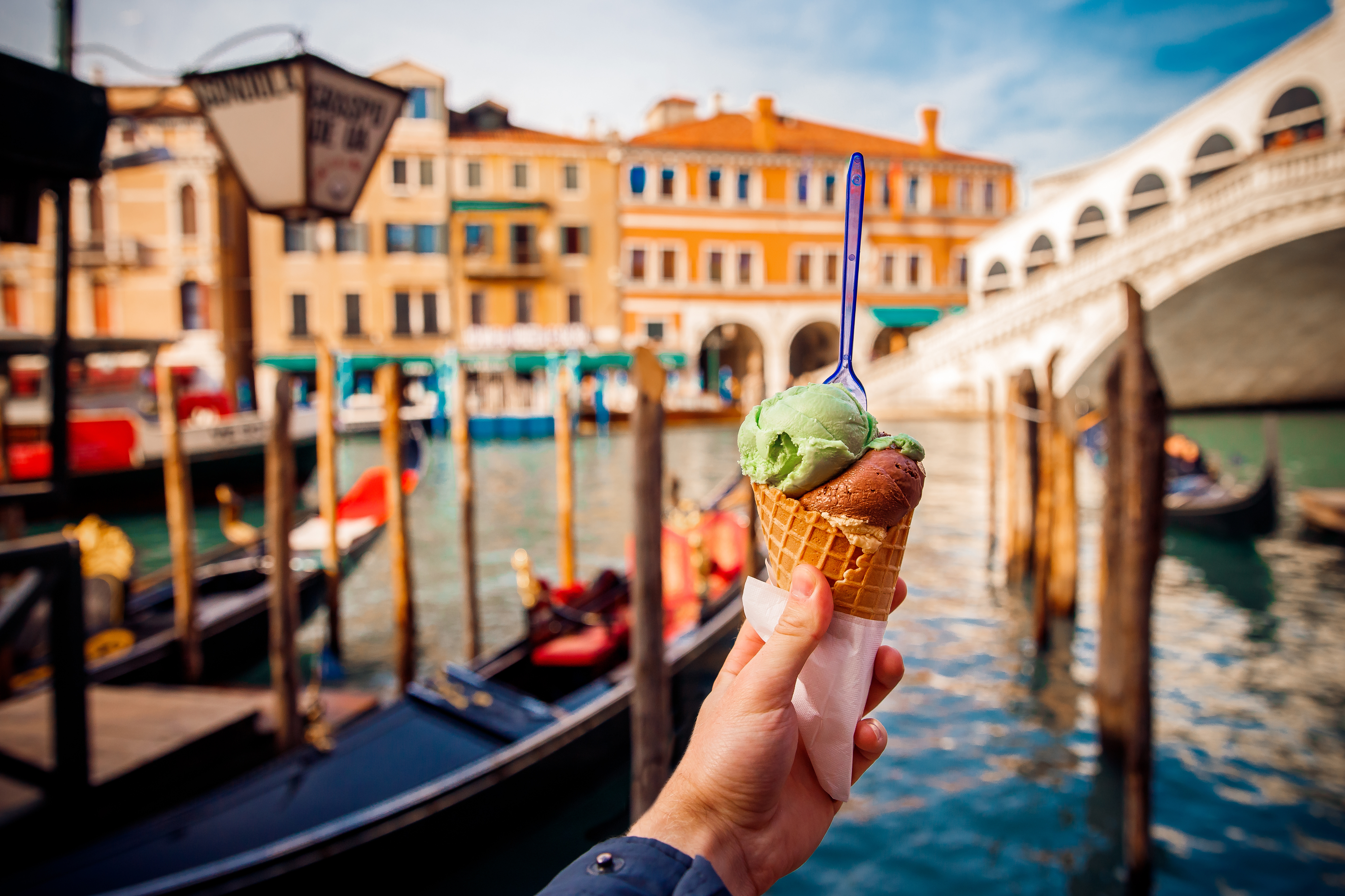 Gelato by the Rialto